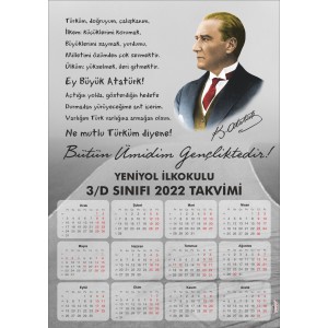Bütün Ümidim Gençliktedir Atatürklü Takvim