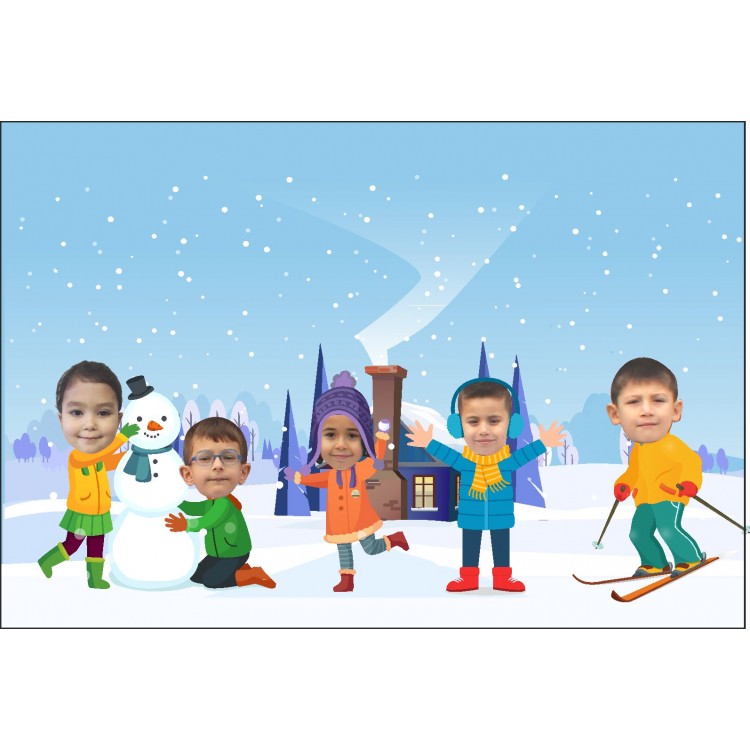 Karikatürlü Sınıf Takvimi Model 04