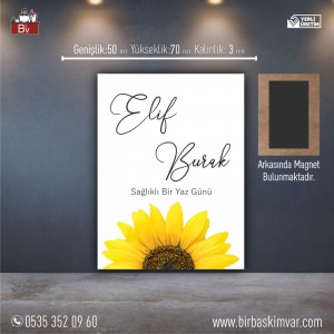 Ahşap Düğün Magneti Model 13