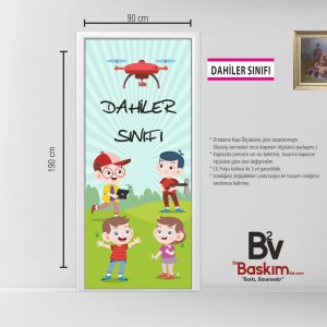 Dahiler Sınıfı Anasınıfı Kapı Giydirme Dahiler Sınıfı Anasınıfı Kapı Giydirme