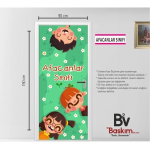 Afacanlar Sınıfı Anasınıfı Kapı Giydirme Afacanlar Sınıfı Anasınıfı Kapı Giydirme