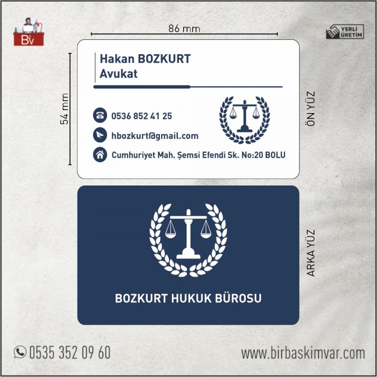Avukat Kartvizit Modeli - 03