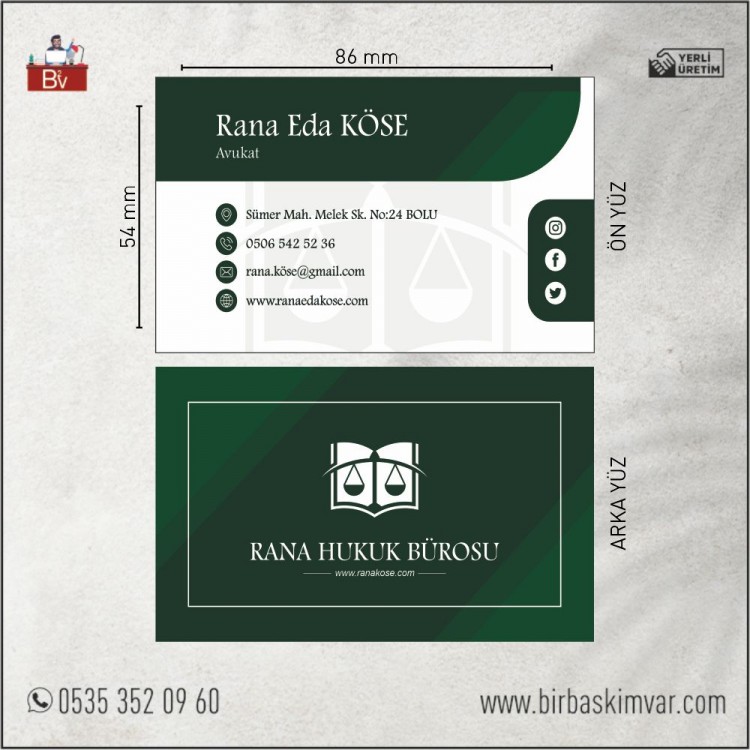 Avukat Kartvizit Modeli - 06