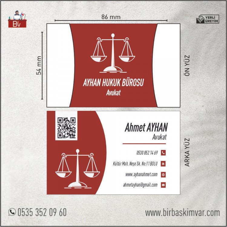 Avukat Kartvizit Modeli - 26