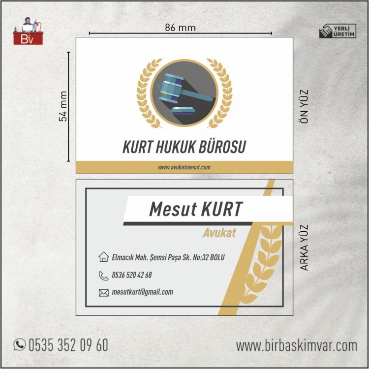Avukat Kartvizit Modeli - 28 Avukat Kartvizit Modeli - 28
