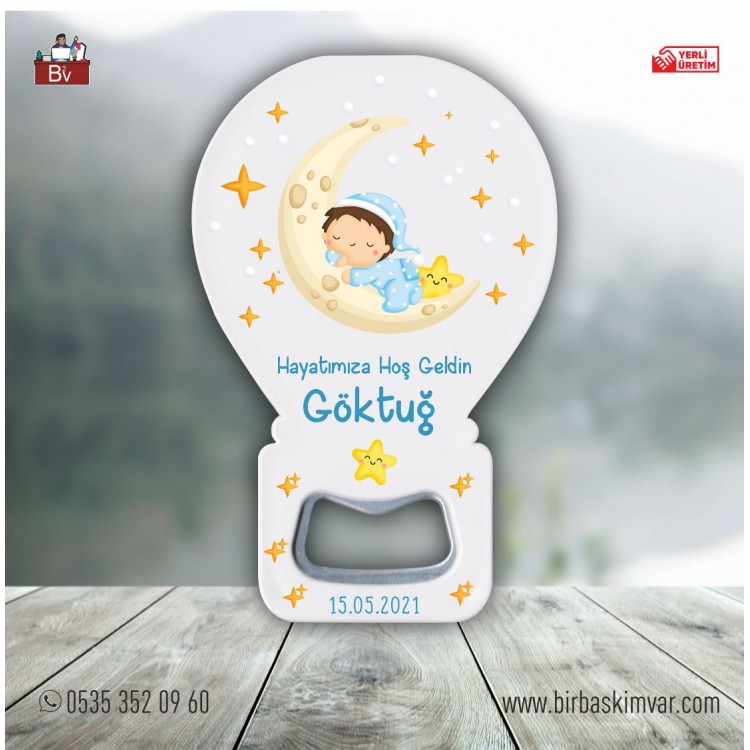 Ay ve Bebek Balon Açacak Magneti