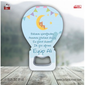Ayıcıklı Balon Açacak Magnet Ayıcıklı Balon Açacak Magnet