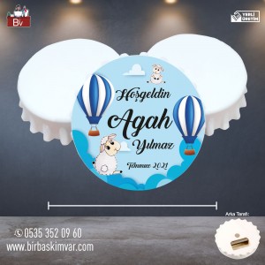 Hoşgeldin Bebek ve Doğum Günü Açacak Kapak Magnet 20