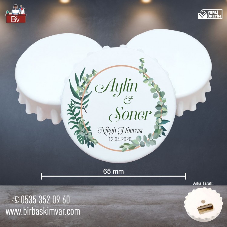 Düğün ve Nikah için Kapak Açacak Magnet 10 