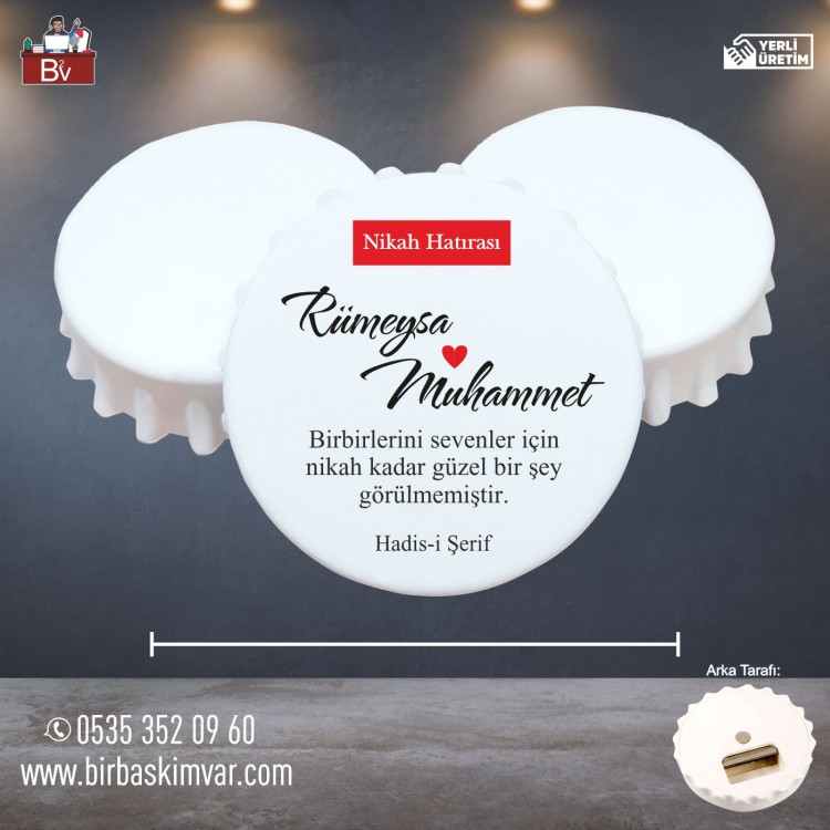Düğün ve Nikah için Kapak Açacak Magnet 12