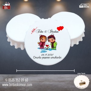 Düğün ve Nikah için Kapak Açacak Magnet 20 Düğün ve Nikah için Kapak Açacak Magnet 20