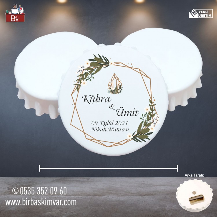 Düğün ve Nikah için Kapak Açacak Magnet 21