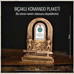 -Bıçaklı Komando Plaketi Hizmet Anısı