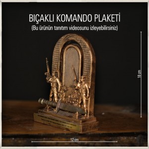-Bıçaklı Komando Plaketi Hizmet Anısı