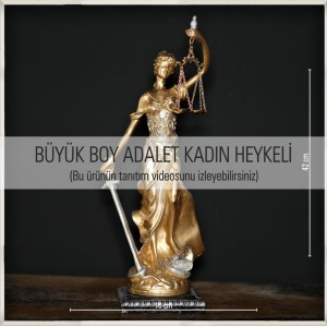 Adalet Kadını Heykeli Büyük Boy 