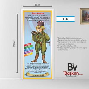 ATATÜRK TEMALI KAPI GİYDİRME  - ÖZEL SERİ
