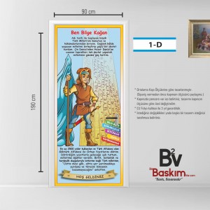 BİLGE KAĞAN TEMALI KAPI GİYDİRME  - ÖZEL SERİ