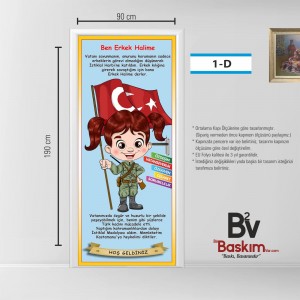 ERKEK HALİME TEMALI KAPI GİYDİRME  - ÖZEL SERİ