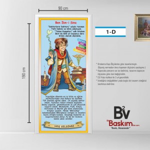 İBN-İ SİNA TEMALI KAPI GİYDİRME  - ÖZEL SERİ