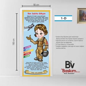 SABİHA GÖKÇEN TEMALI KAPI GİYDİRME  - ÖZEL SERİ