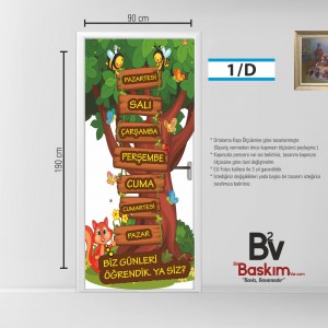 Günleri Öğreniyoruz Kapı Giydirme Örnekleri