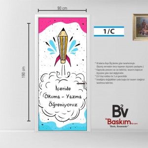 İçeride Okuma Yazma Öğreniyoruz Kapı Giydirme