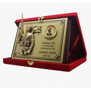 Kadife Kutu Yatay Plaket