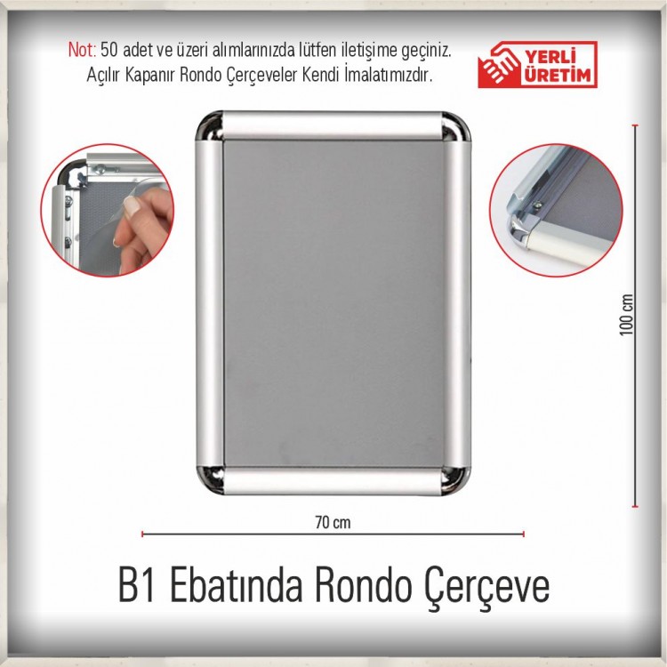 B1 Ebatında Rondo Çerçeve (Metal) B1 Ebatında Rondo Çerçeve (Metal)