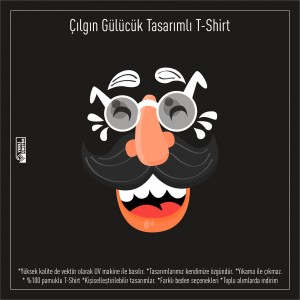 Çılgın Gülücük Baskılı T-Shirt