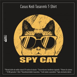 Casus Kedi Baskılı Tişört