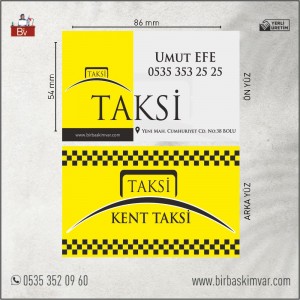 Taksi Kartvizit Modeli - 02