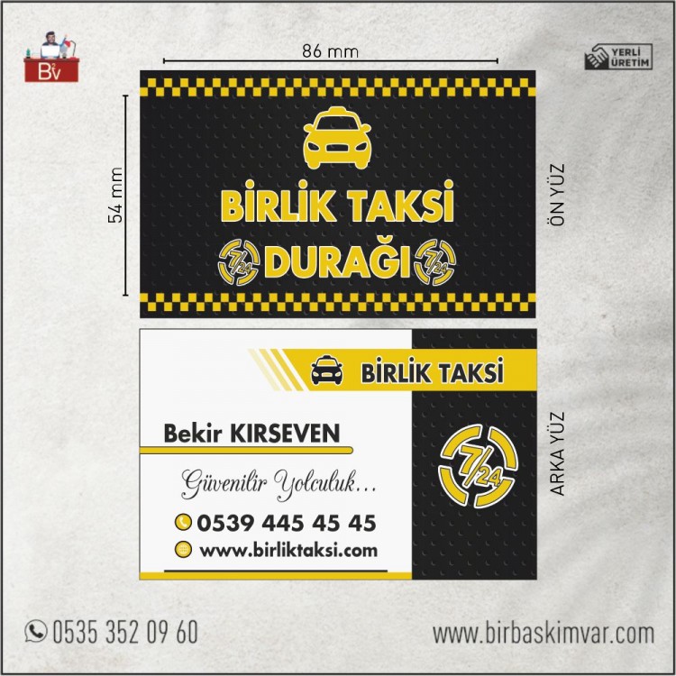 Taksi Kartvizit Modeli - 04