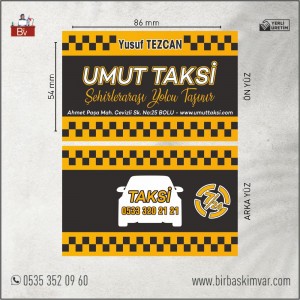 Taksi Kartvizit Modeli - 10