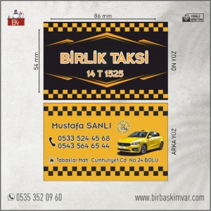 Taksi Kartvizit Modeli - 21