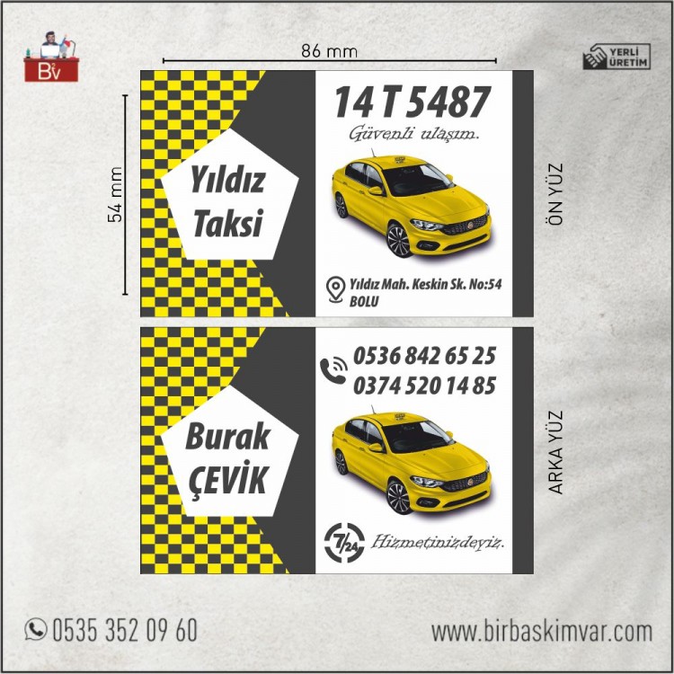 Taksi Kartvizit Modeli - 33