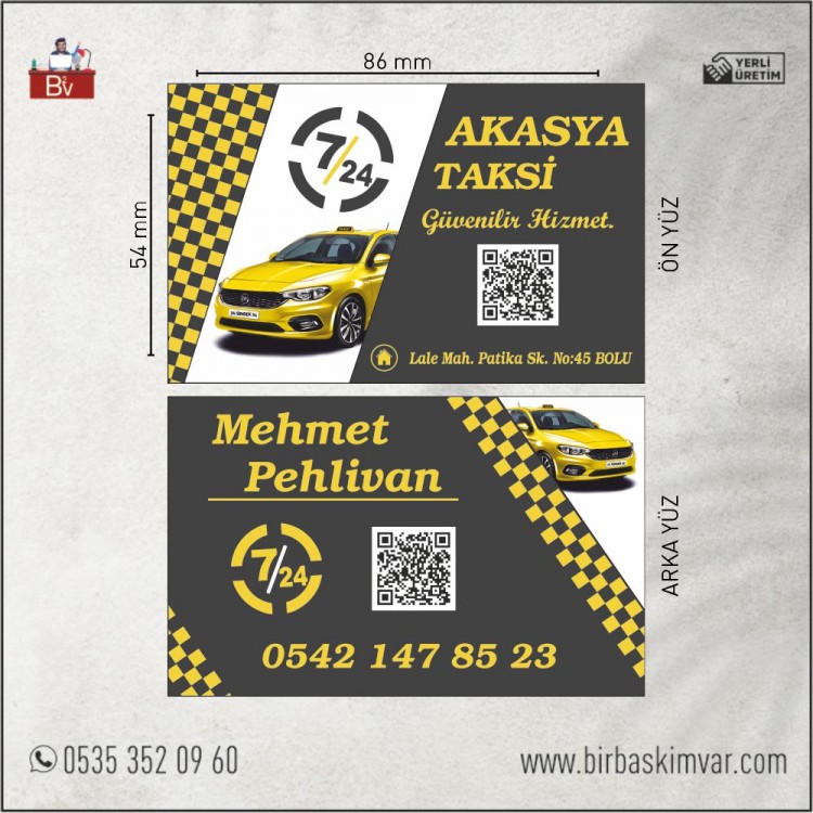 Taksi Kartvizit Modeli - 35