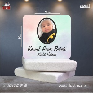 Fotoğraflı, Resimli Hoşgeldin Bebek Magneti