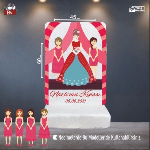 Karikatürlü ve Nedimeli Kız Kınası Taş Magnetleri Karikatürlü ve Nedimeli Kız Kınası Taş Magnetleri