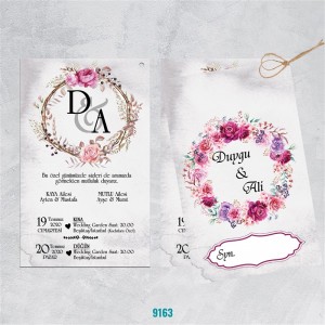 Ekonomik Çiftli Davetiye Modeli 9163