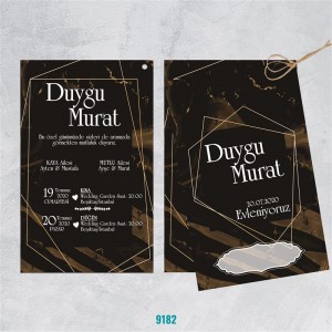 Ekonomik Çiftli Davetiye Modeli 9182