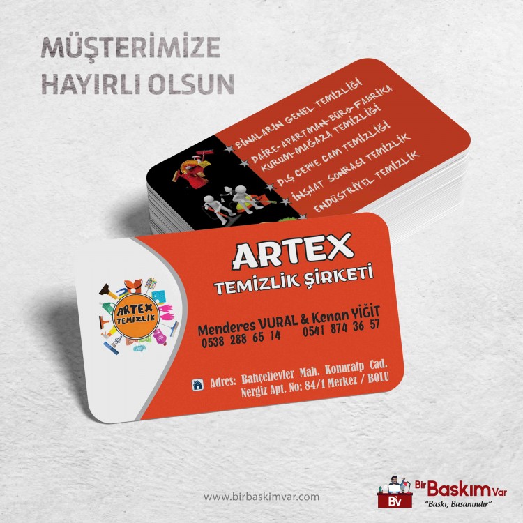 Artex Temizlik Kartviziti