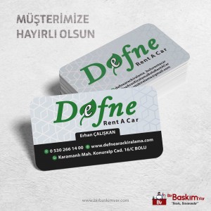 Defne Rent A Car Kartviziti