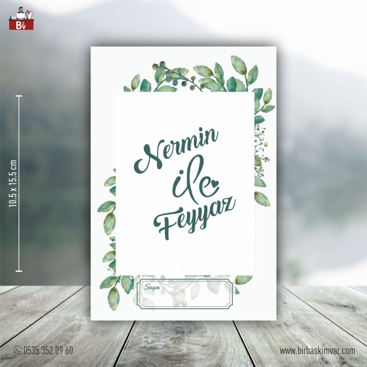 Ekonomik Çiftli Davetiye Modeli 14 